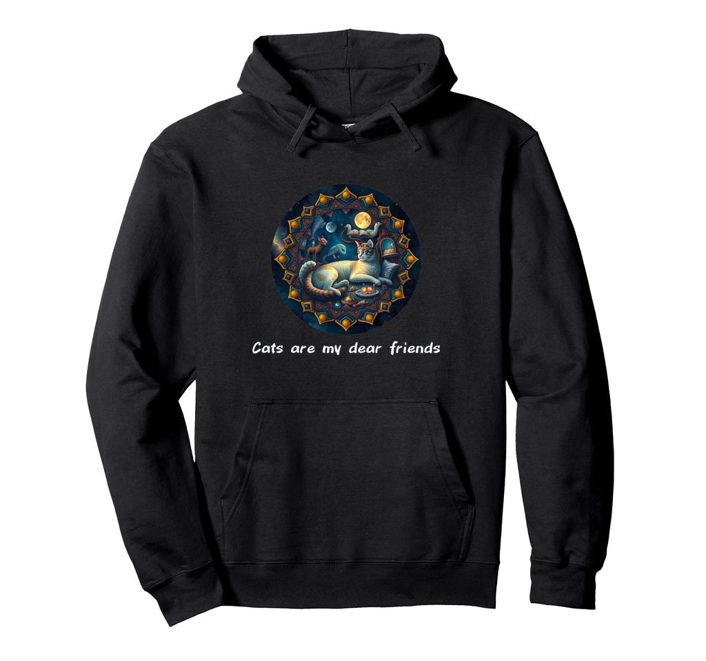 Cats Are My Best Friends Sacred Animals Hoodie - Graphic Print for Adults - T-Shirt, Sweatshirt, Hoodie