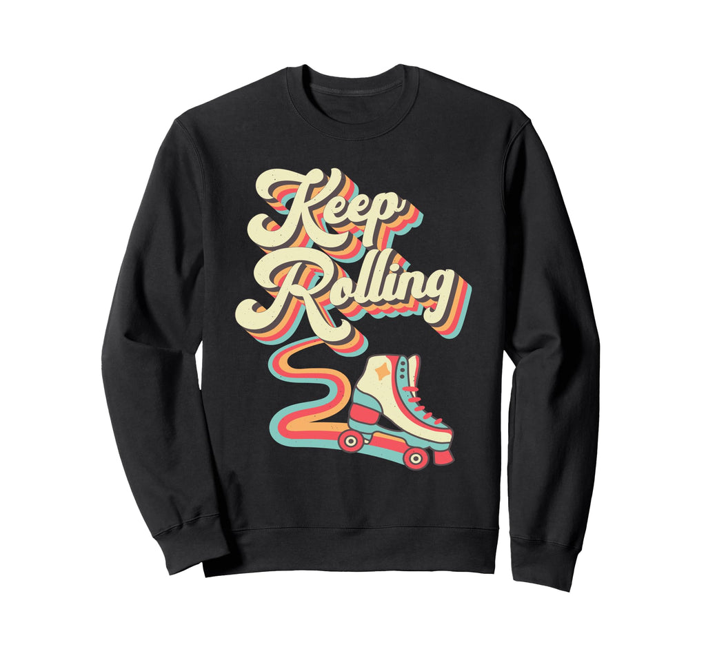 Roller Skating Skate 1970S Sweatshirt - Aesthetic Graphic Men Women - T-Shirt, Sweatshirt, Hoodie
