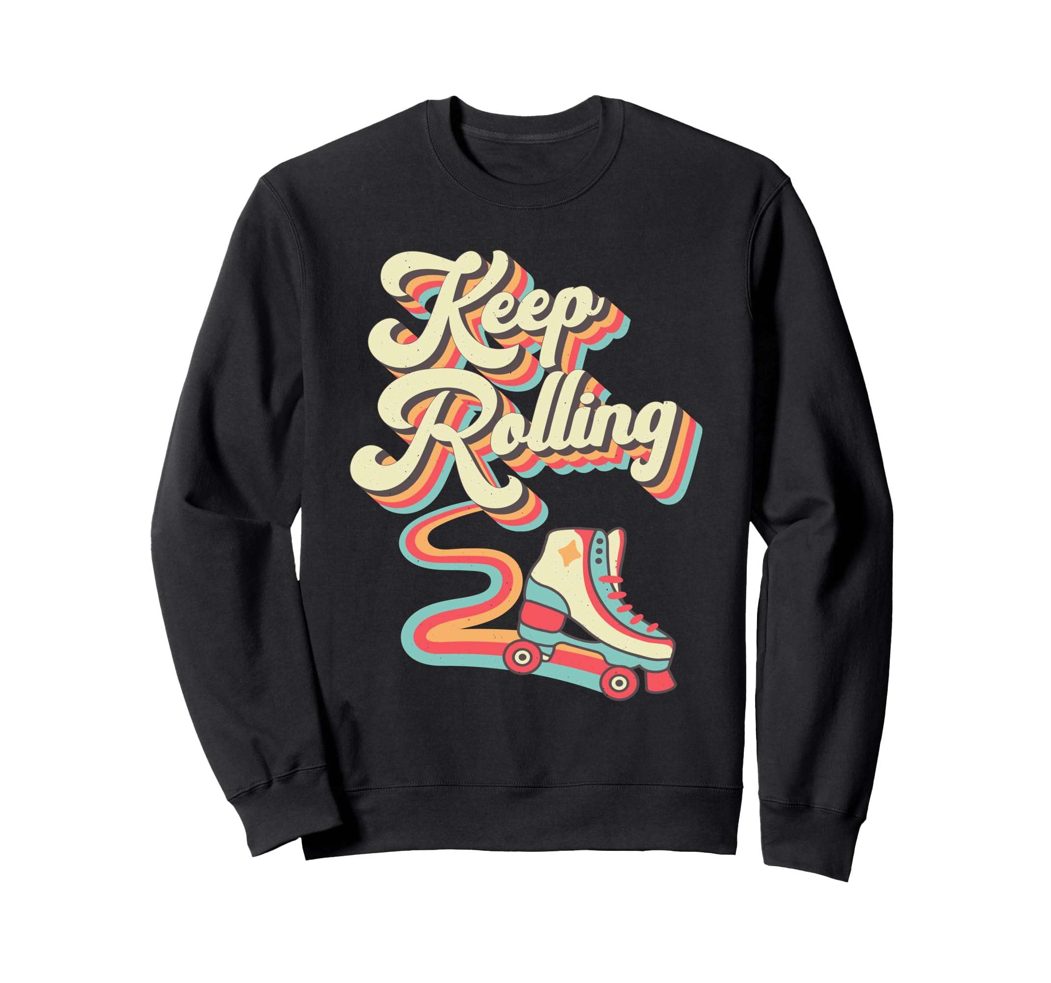 Roller Skating Skate 1970S Sweatshirt - Aesthetic Graphic Men Women - T-Shirt, Sweatshirt, Hoodie