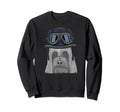 Silky Terrier Wearing Motorcycle Sweatshirt - Aesthetic Graphic Unisex - T-Shirt, Sweatshirt, Hoodie