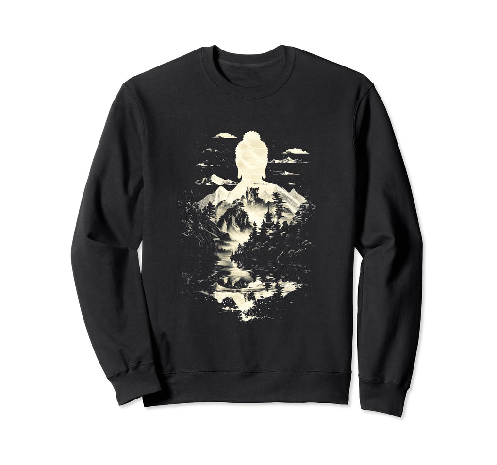 Buddha Meditation Zen Mindfulness Sweatshirt - Graphic Print for Adults - T-Shirt, Sweatshirt, Hoodie