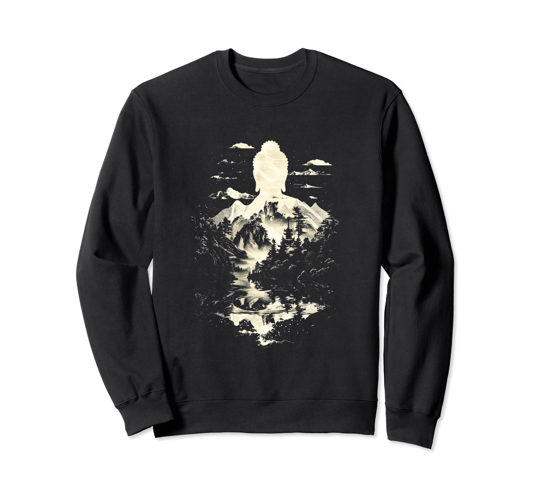 Buddha Meditation Zen Mindfulness Sweatshirt - Graphic Print for Adults - T-Shirt, Sweatshirt, Hoodie