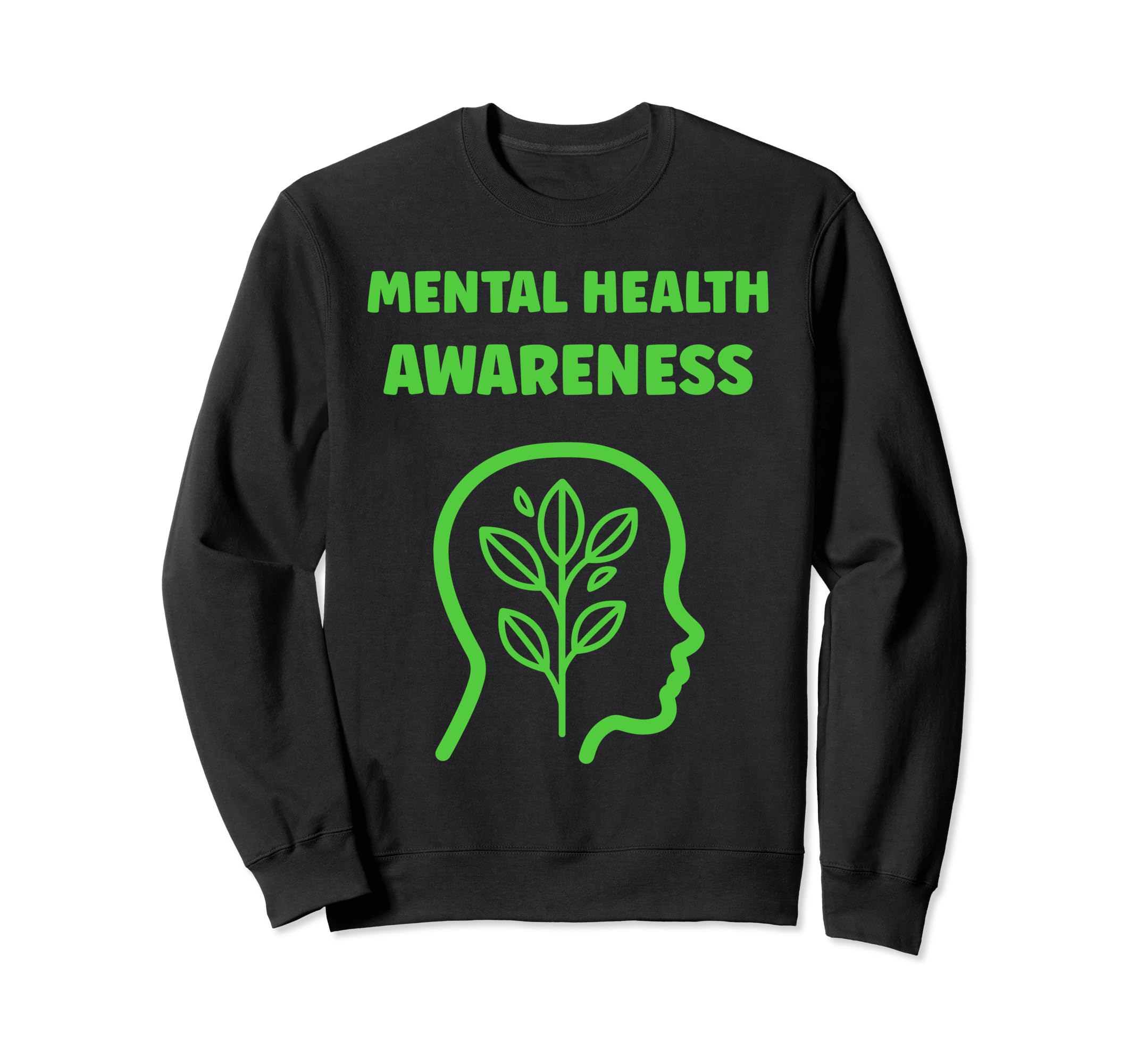 Simple Support Brain Illness Mental Sweatshirt - Trendy Graphic for Adults - T-Shirt, Sweatshirt, Hoodie
