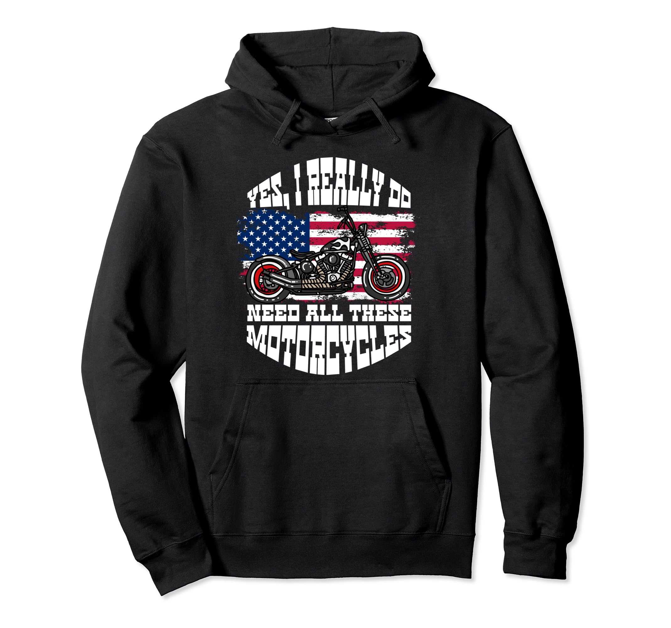 Motorcycle Biker Hoodie - Novelty Apparel Men Women - T-Shirt, Sweatshirt, Hoodie