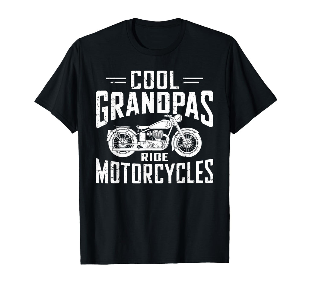 Grandpas Ride Motorcycles Funny T-Shirt - Aesthetic Graphic for Adults - T-Shirt, Sweatshirt, Hoodie