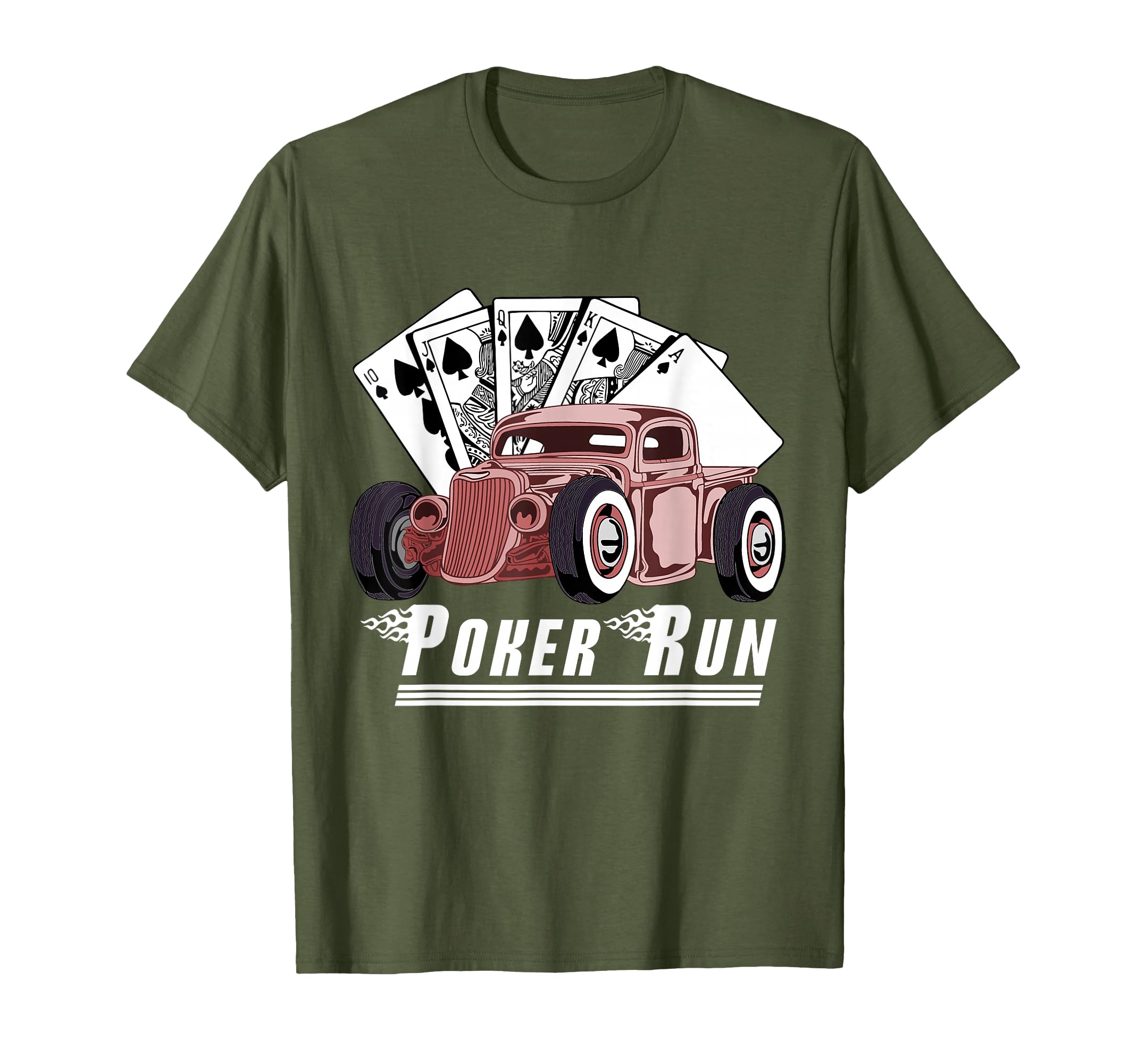 Rat Rod Poker Run Car Show Hot Rod T-Shirt - Trendy Graphic Men Women - T-Shirt, Sweatshirt, Hoodie