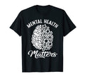 Mental Health Matters Funny Flowers T-Shirt - Custom Art Print Unisex - T-Shirt, Sweatshirt, Hoodie