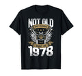 Motorcycle Biker Birthday Built 1978 1978 T-Shirt - Custom Art Print Unisex - T-Shirt, Sweatshirt, Hoodie