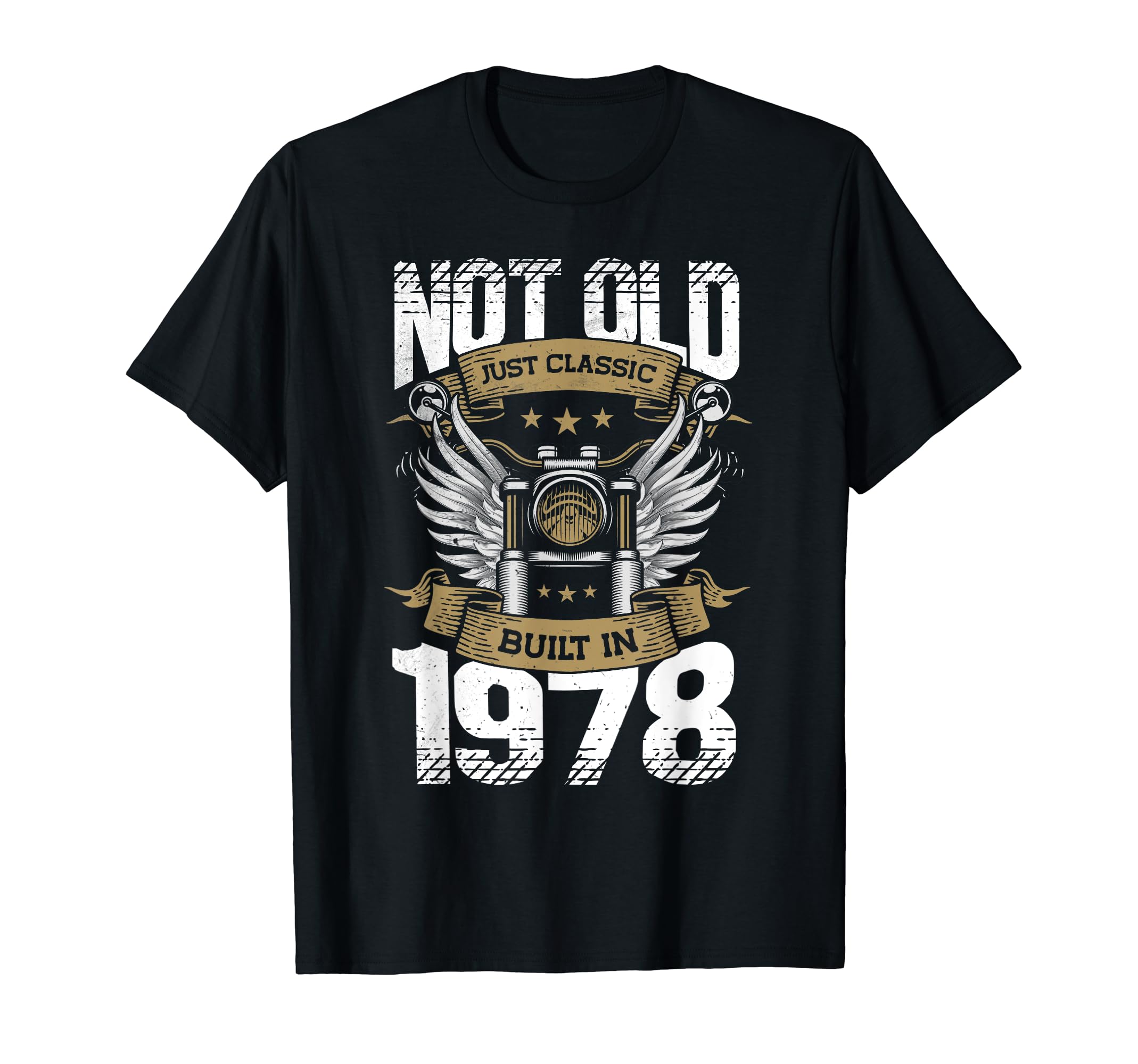 Motorcycle Biker Birthday Built 1978 1978 T-Shirt - Custom Art Print Unisex - T-Shirt, Sweatshirt, Hoodie