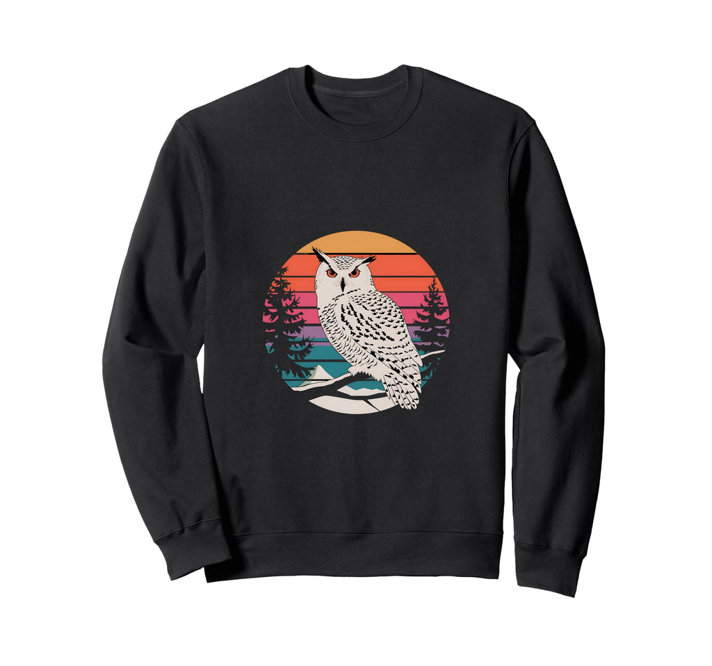 Owl Sunset Wildlife Sweatshirt - Trendy Graphic Men Women - T-Shirt, Sweatshirt, Hoodie