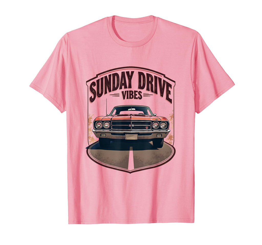 Sunday Drive Vibes Car Lover T-Shirt - Aesthetic Graphic Men Women - T-Shirt, Sweatshirt, Hoodie