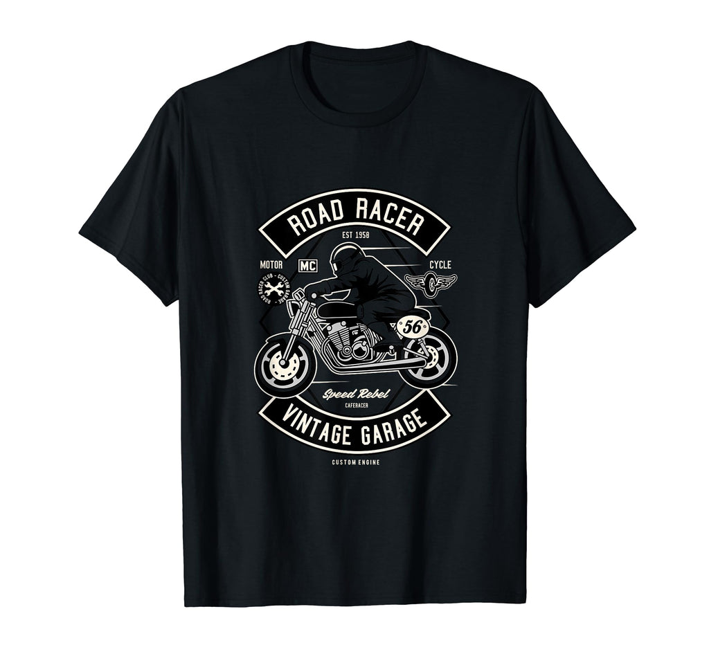 Road Racer Garage Motorcycle 56 Sweatshirt - Aesthetic Graphic Men Women - T-Shirt, Sweatshirt, Hoodie