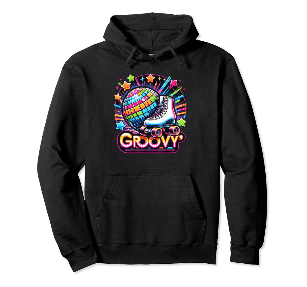 Roller Skating 80S 90S Skater Hoodie - Trendy Graphic Unisex - T-Shirt, Sweatshirt, Hoodie