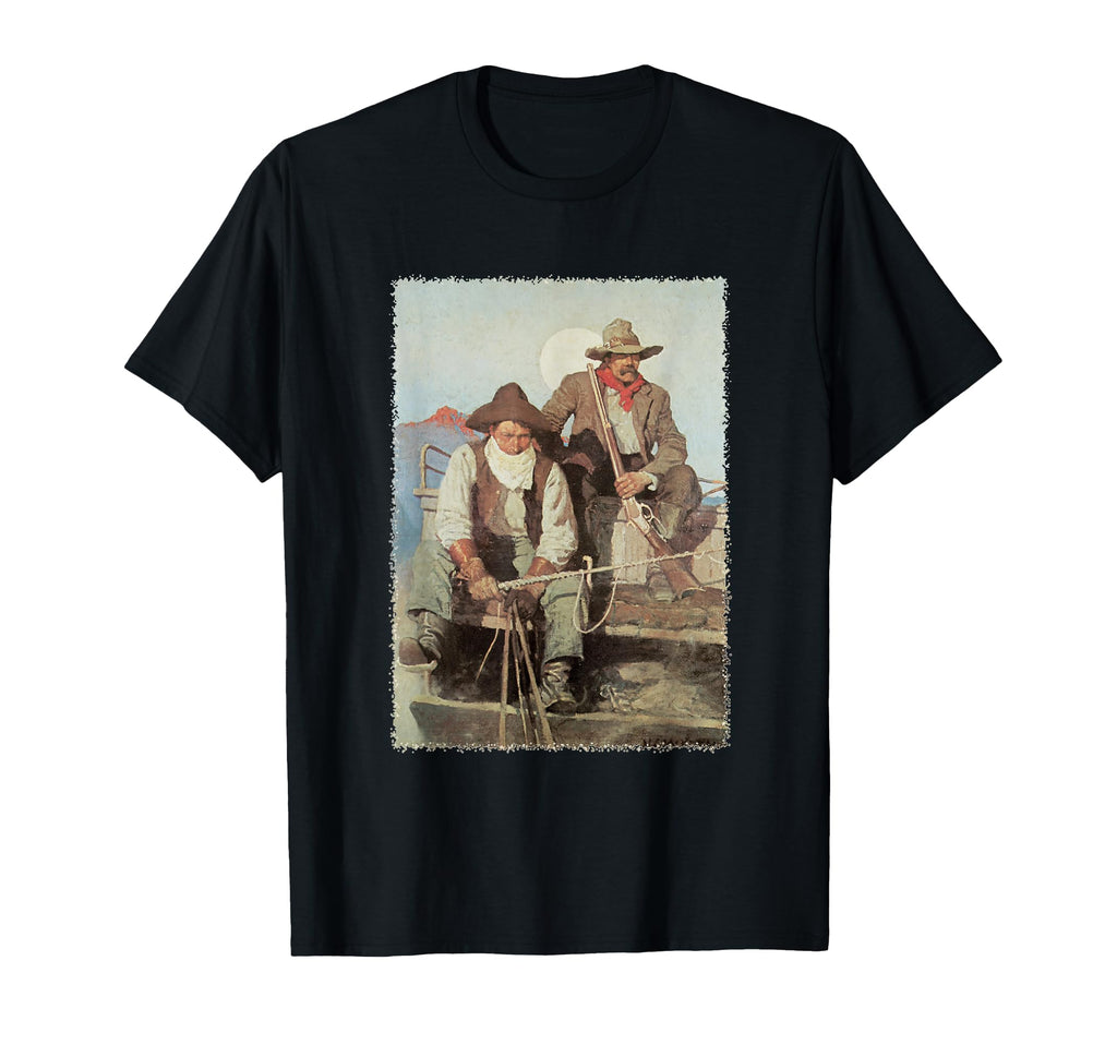 Pay Stage Nc Wyeth Western Cowboys T-Shirt - Novelty Apparel Unisex - T-Shirt, Sweatshirt, Hoodie