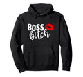 Boss Bitch Lips Powerful Brains Beauty Hoodie - Fun Novelty Design Unisex - T-Shirt, Sweatshirt, Hoodie