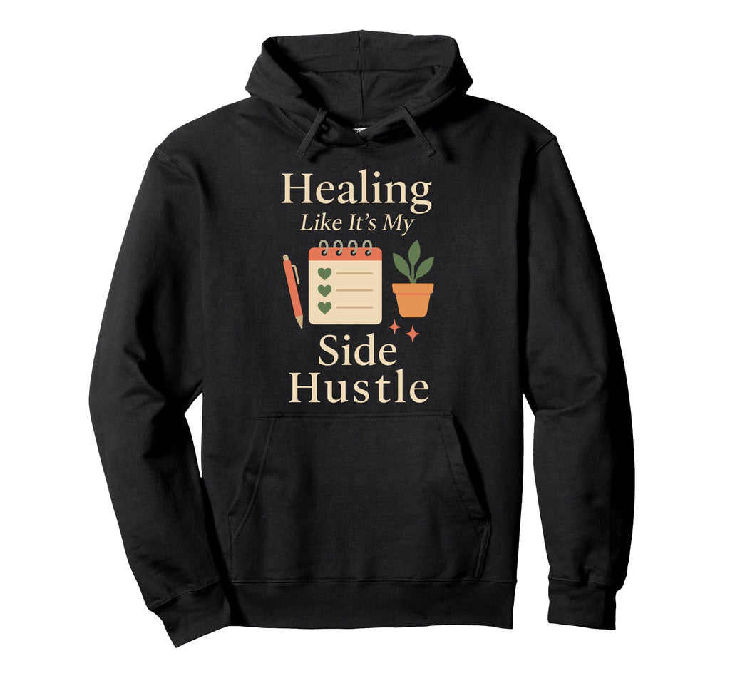 Therapy Affirmation Mental Health Hoodie - Minimalist Print Unisex - T-Shirt, Sweatshirt, Hoodie