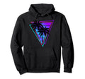 Synthwave Vaporwave Triangle Palm Hoodie - Aesthetic Graphic for Adults - T-Shirt, Sweatshirt, Hoodie