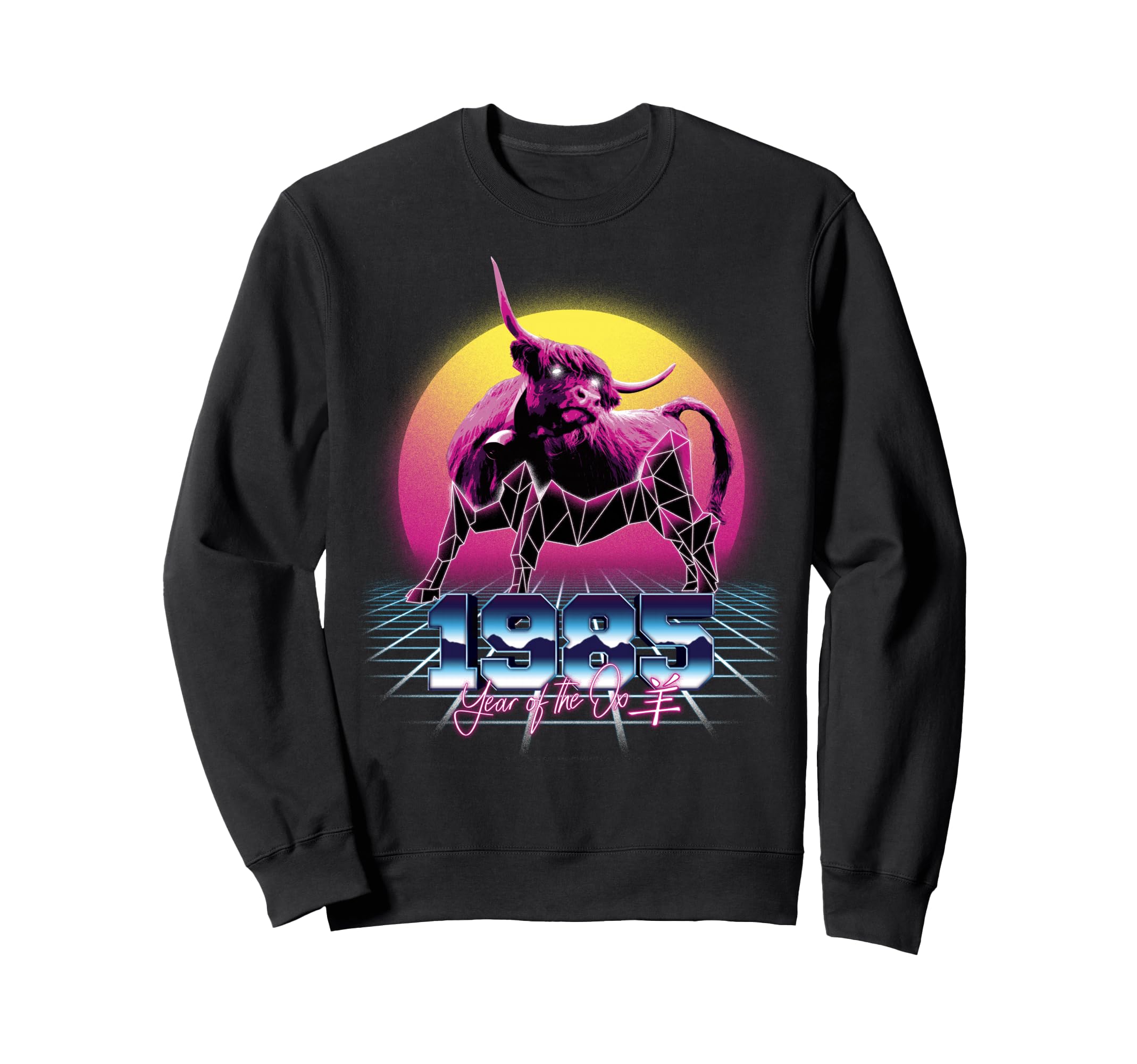 1985 Year Ox 80S Chinese Zodiac Sweatshirt - Fun Novelty Design Unisex - T-Shirt, Sweatshirt, Hoodie