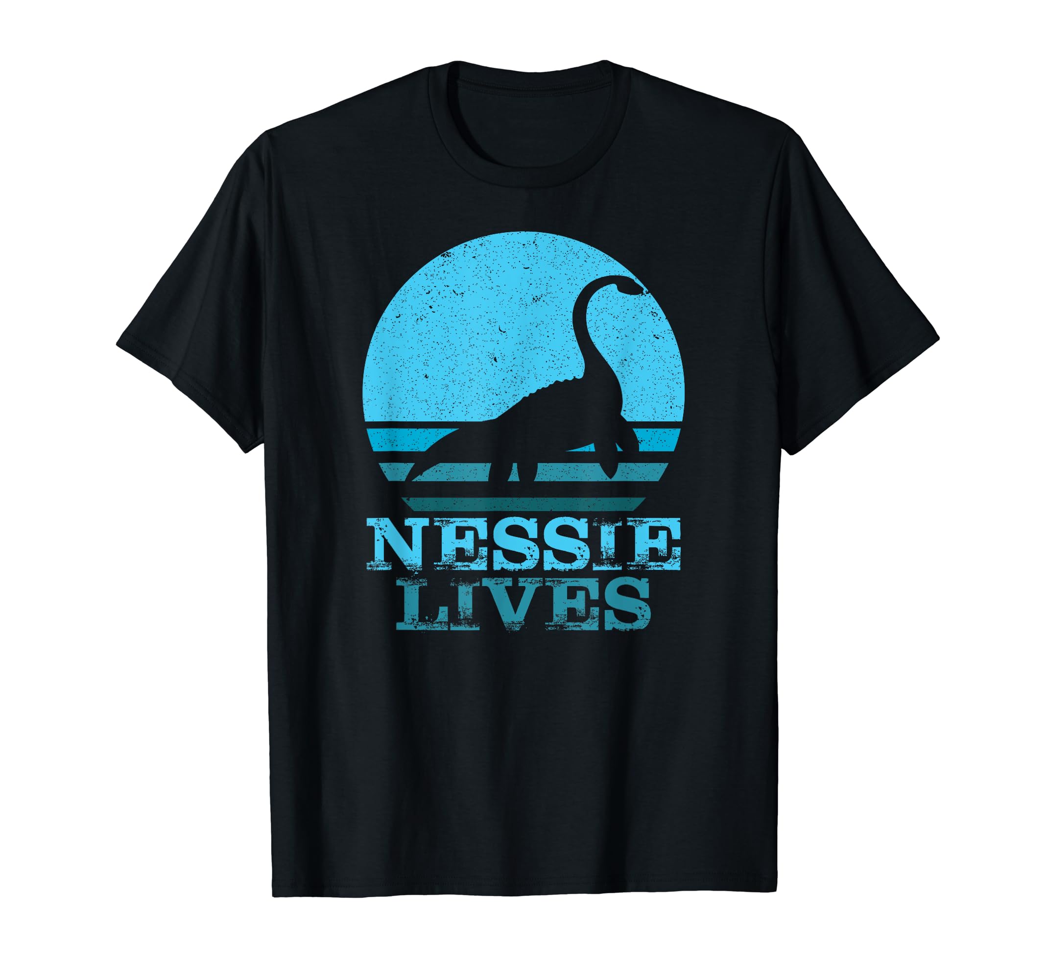 Nessie Lives Loch Ness Ocean Sunset T-Shirt - Streetwear Style Unisex - T-Shirt, Sweatshirt, Hoodie