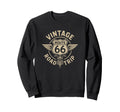 Motorcycle Travel Adventure Route 66 Sweatshirt - Unique Graphic Unisex - T-Shirt, Sweatshirt, Hoodie