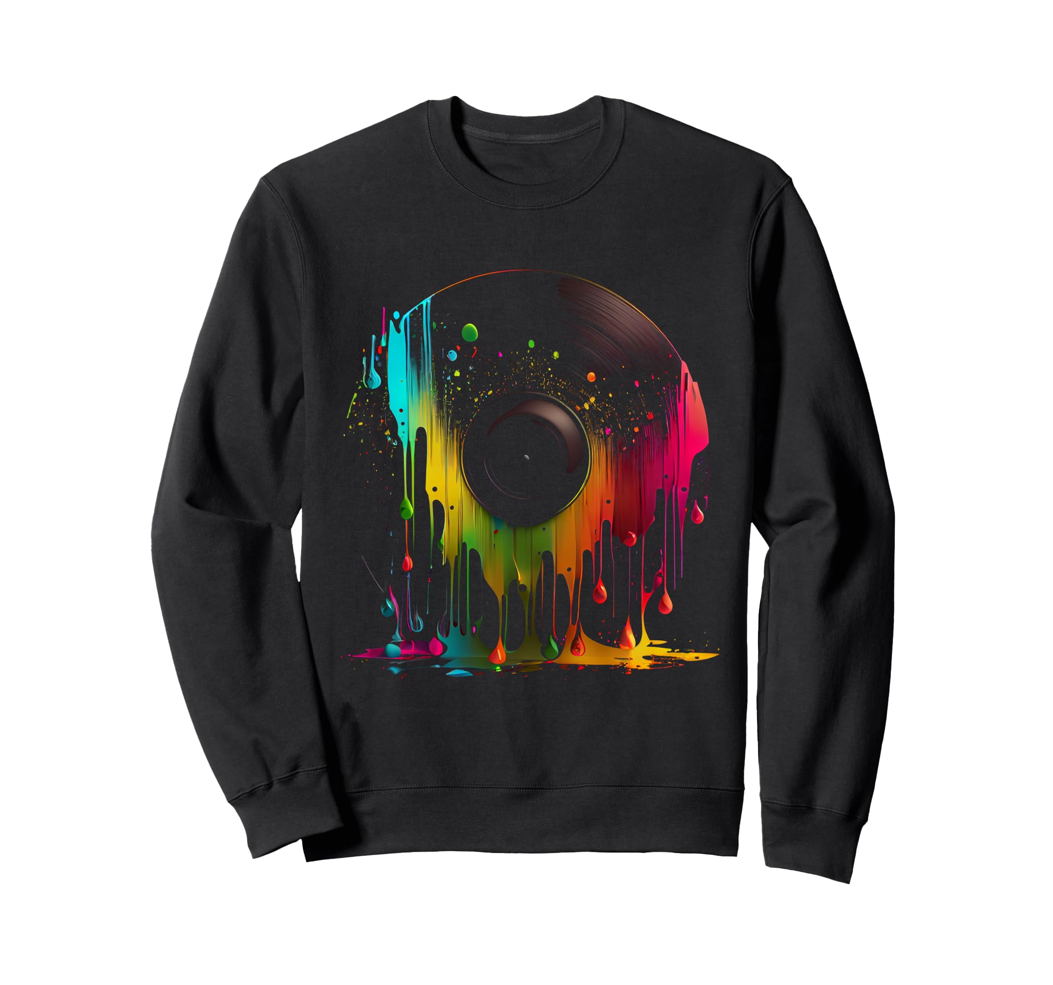 Vinyl Record Record Player Sweatshirt - Casual Everyday Wear for Adults - T-Shirt, Sweatshirt, Hoodie