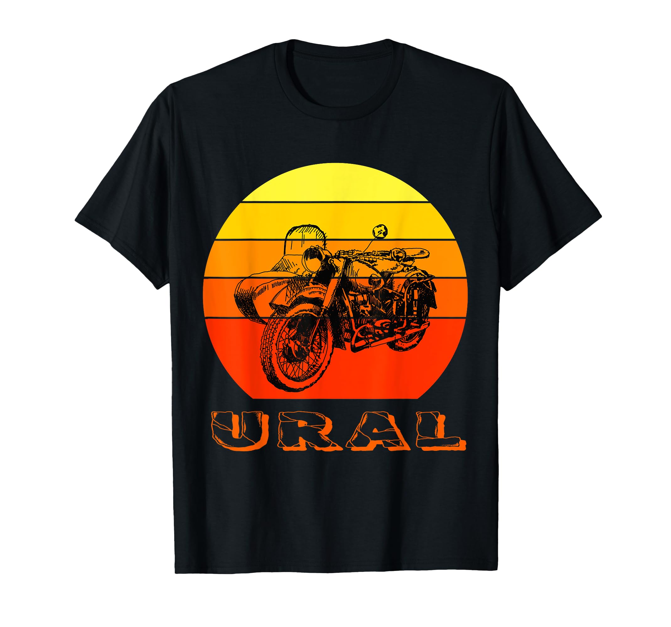 Motorcycle Ural Sidecar Motorbike T-Shirt - Unique Graphic for Adults - T-Shirt, Sweatshirt, Hoodie