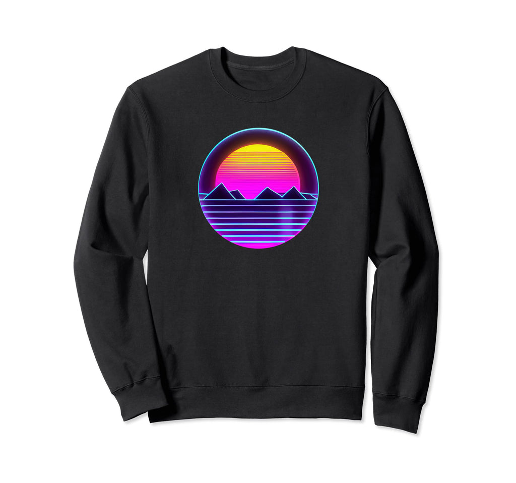 Synthwave Retrowave Eighties Music Sweatshirt - Custom Art Print Men Women - T-Shirt, Sweatshirt, Hoodie