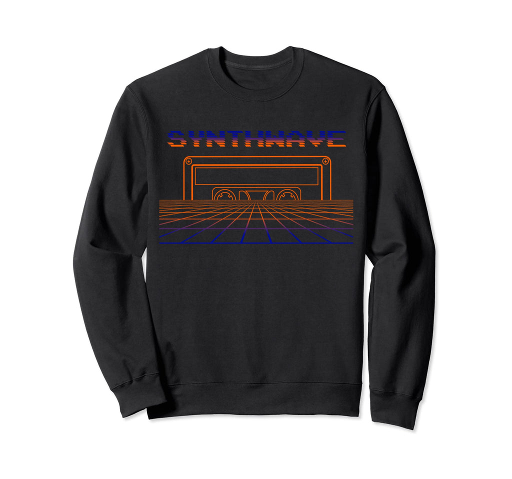 Retrowave Synthwave 80S Eighties Music Sweatshirt - Trendy Graphic Unisex - T-Shirt, Sweatshirt, Hoodie