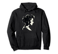 Pinup Hairstyle Silhouette Hoodie - Aesthetic Graphic Unisex - T-Shirt, Sweatshirt, Hoodie