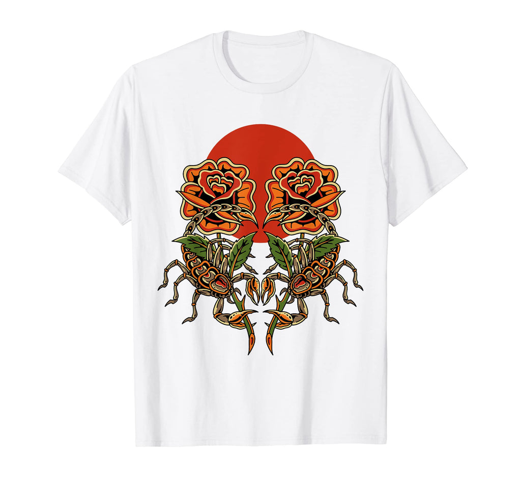 Scorpion Traditional Tattoo Trendy T-Shirt - Fun Novelty Design for Adults - T-Shirt, Sweatshirt, Hoodie