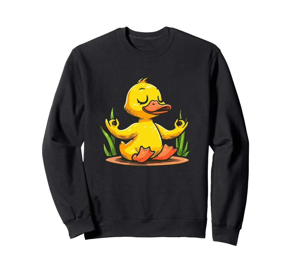 Meditation Duck Yoga Pose Relaxing Sweatshirt - Novelty Apparel for Adults - T-Shirt, Sweatshirt, Hoodie