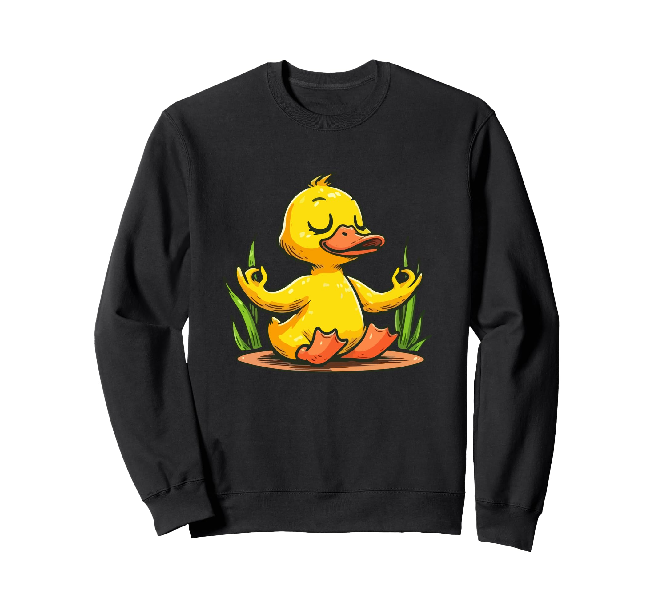 Meditation Duck Yoga Pose Relaxing Sweatshirt - Novelty Apparel for Adults - T-Shirt, Sweatshirt, Hoodie