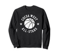 Cocoa West All Stars 80S Basketball Sweatshirt - Fun Novelty Design Unisex - T-Shirt, Sweatshirt, Hoodie