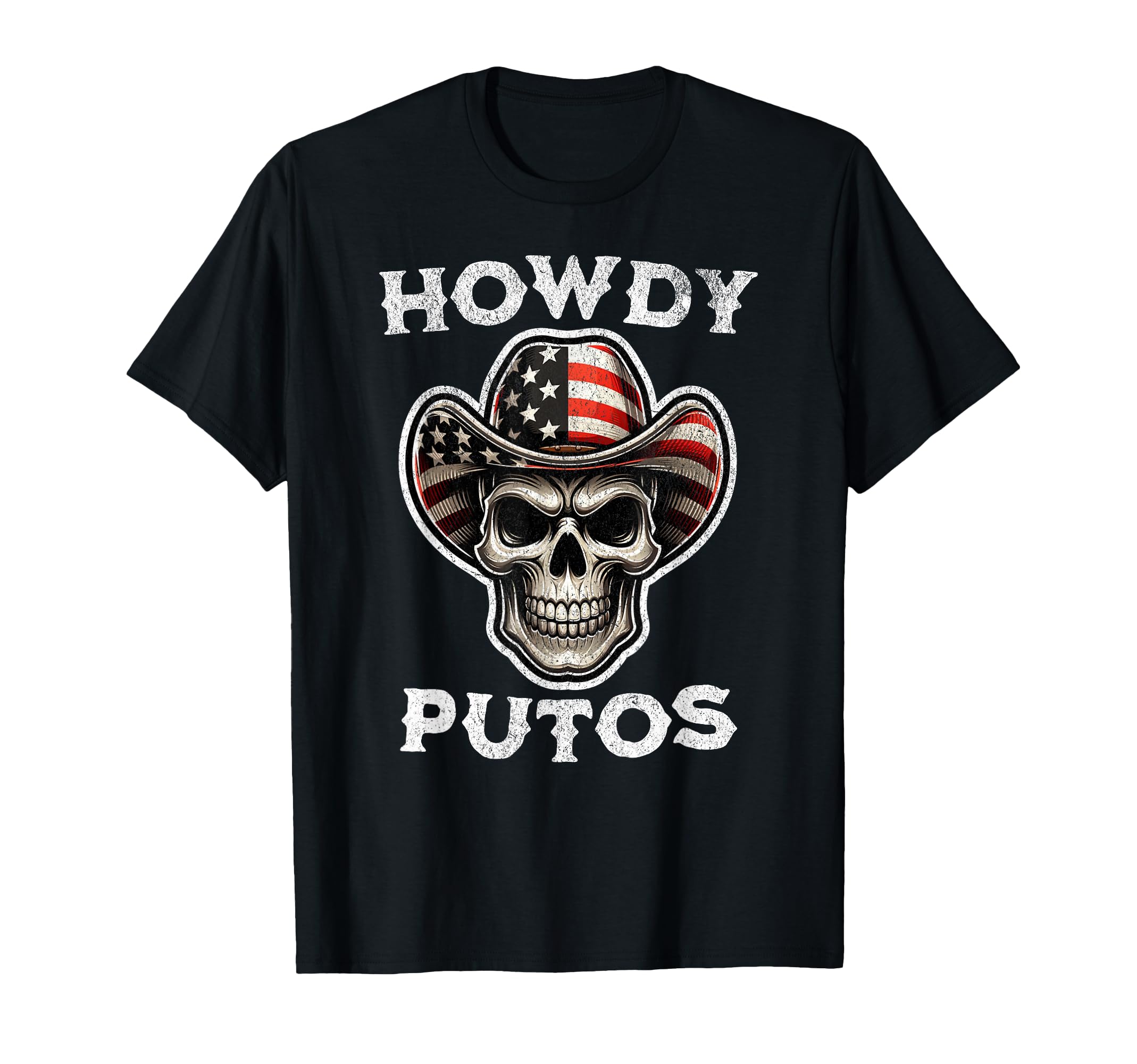 Yeehaw Spirit Howdy Cowboy Skull T-Shirt - Fun Novelty Design for Adults - T-Shirt, Sweatshirt, Hoodie