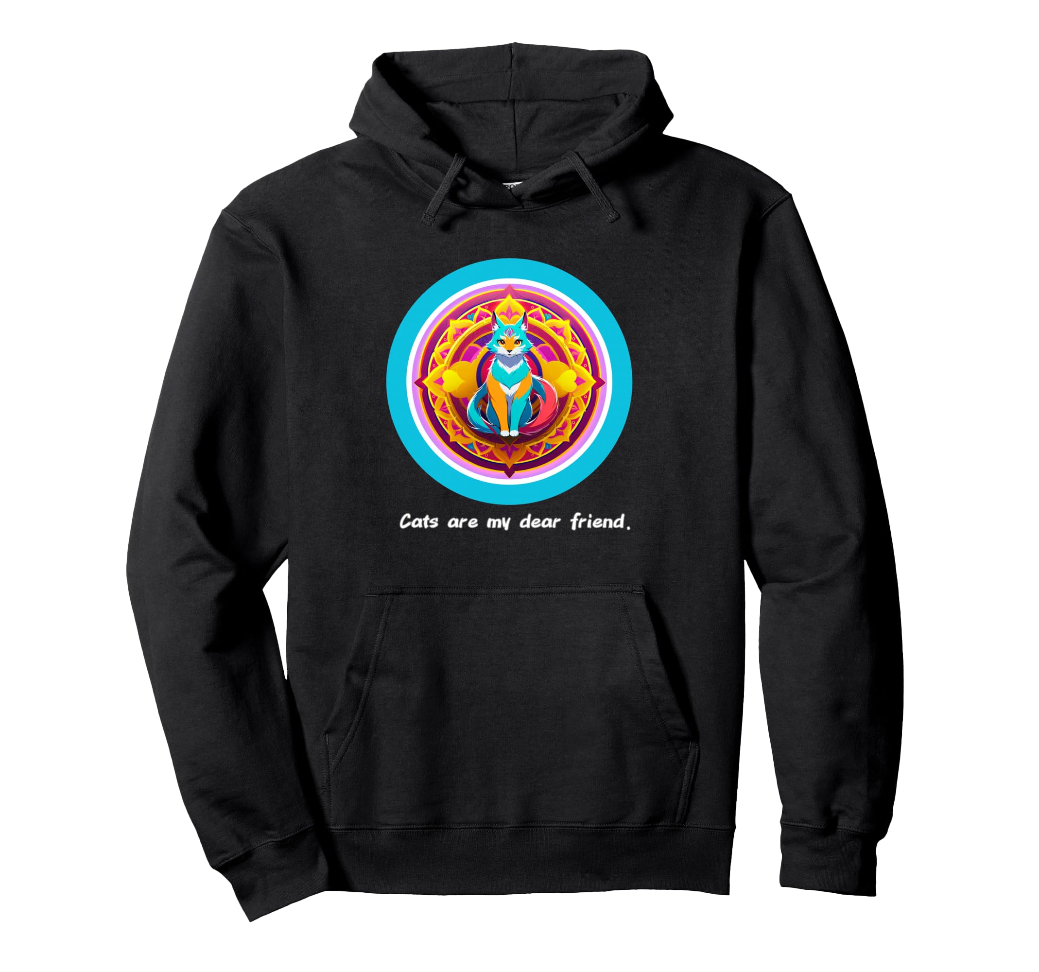 Cats Are My Best Friends Sacred Animals Hoodie - Unique Graphic Men Women - T-Shirt, Sweatshirt, Hoodie