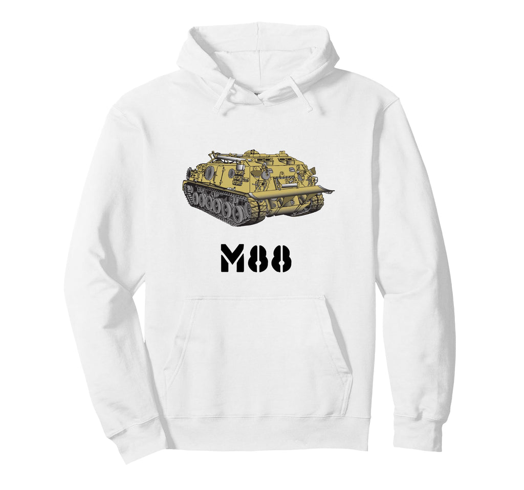 Military Tank M88 Tank Recovery Vehicle Hoodie - Custom Art Print Unisex - T-Shirt, Sweatshirt, Hoodie