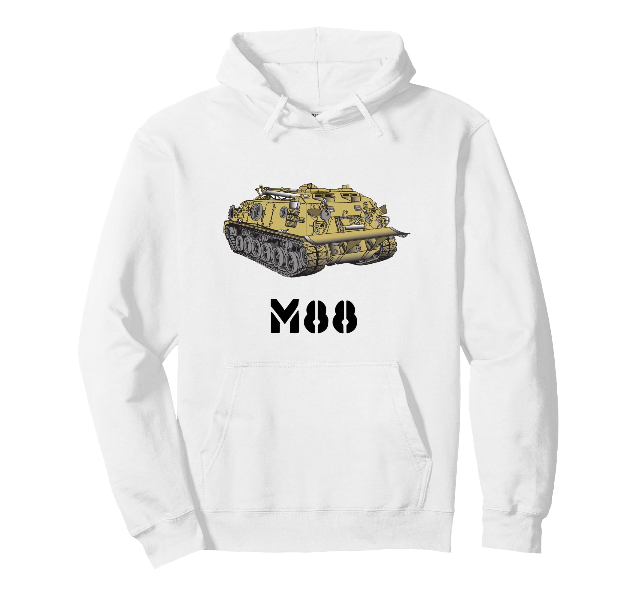 Military Tank M88 Tank Recovery Vehicle Hoodie - Custom Art Print Unisex - T-Shirt, Sweatshirt, Hoodie