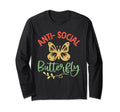 Antisocial Butterfly Funny Introvert T-Shirt - Fun Novelty Design Unisex - T-Shirt, Sweatshirt, Hoodie