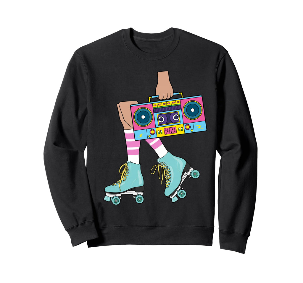 Roller Skating 80S Roller Funny Sweatshirt - Trendy Graphic Men Women - T-Shirt, Sweatshirt, Hoodie
