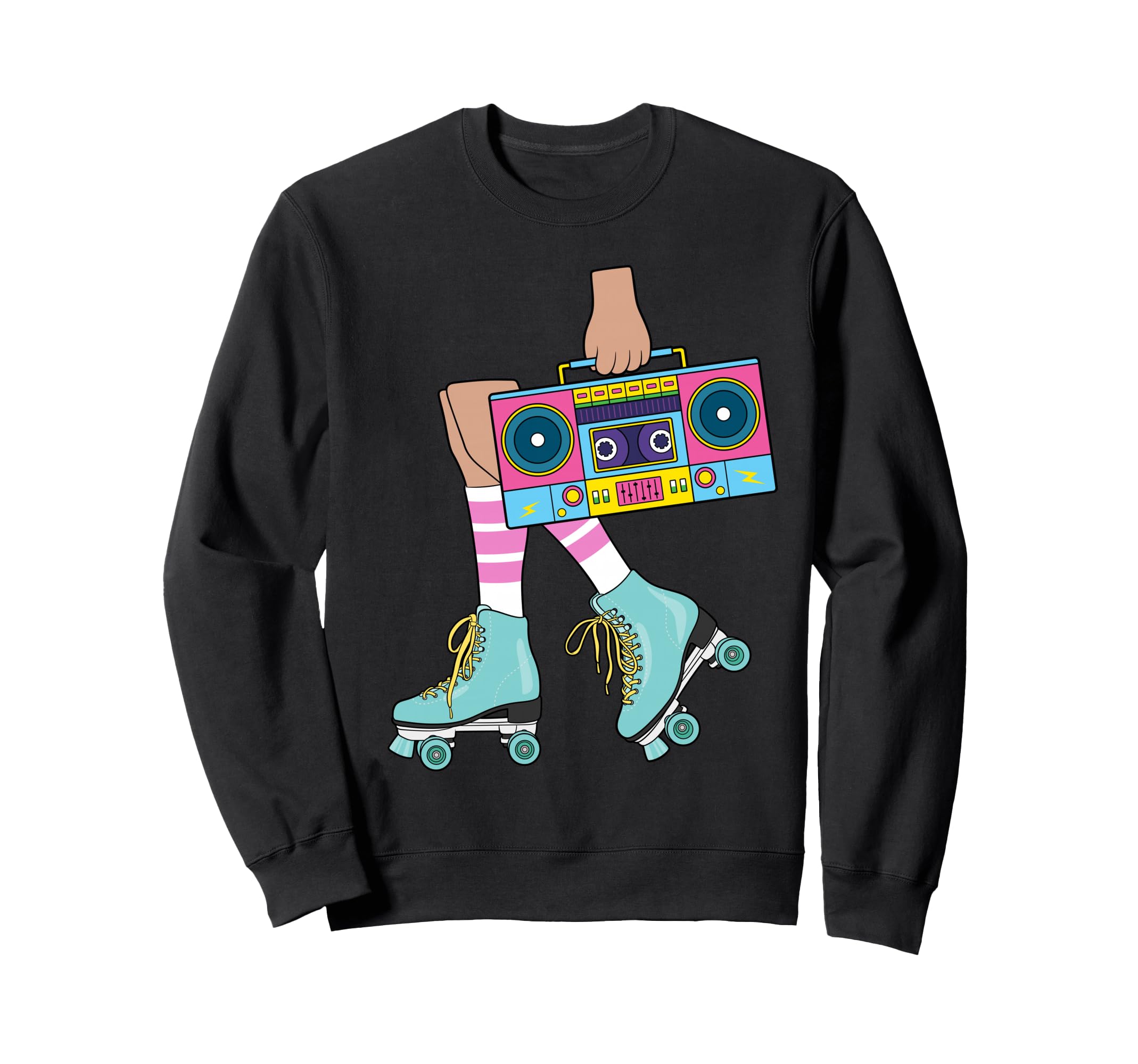 Roller Skating 80S Roller Funny Sweatshirt - Trendy Graphic Men Women - T-Shirt, Sweatshirt, Hoodie