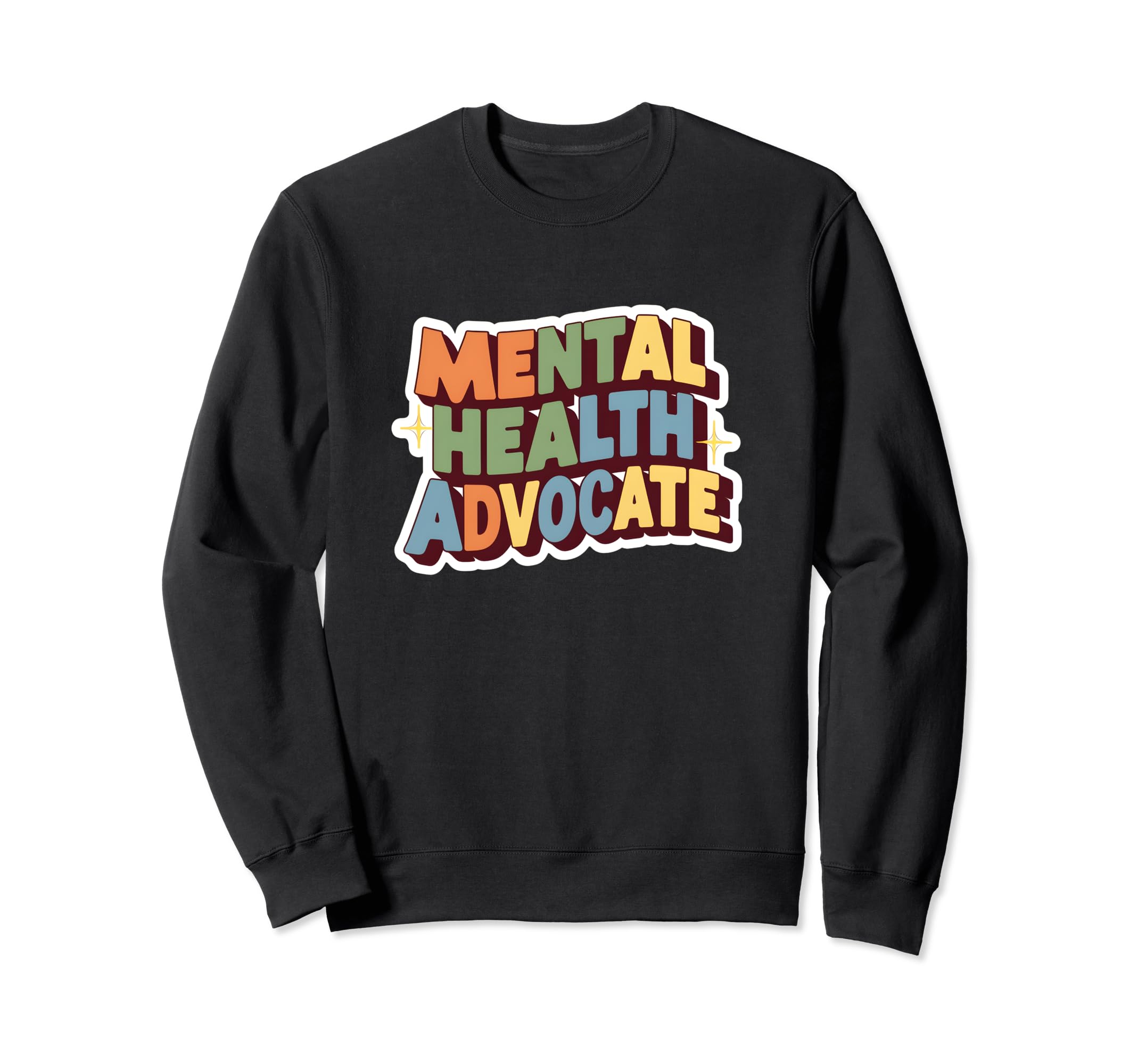 Mental Health Advocate Groovy Sweatshirt - Streetwear Style for Adults - T-Shirt, Sweatshirt, Hoodie