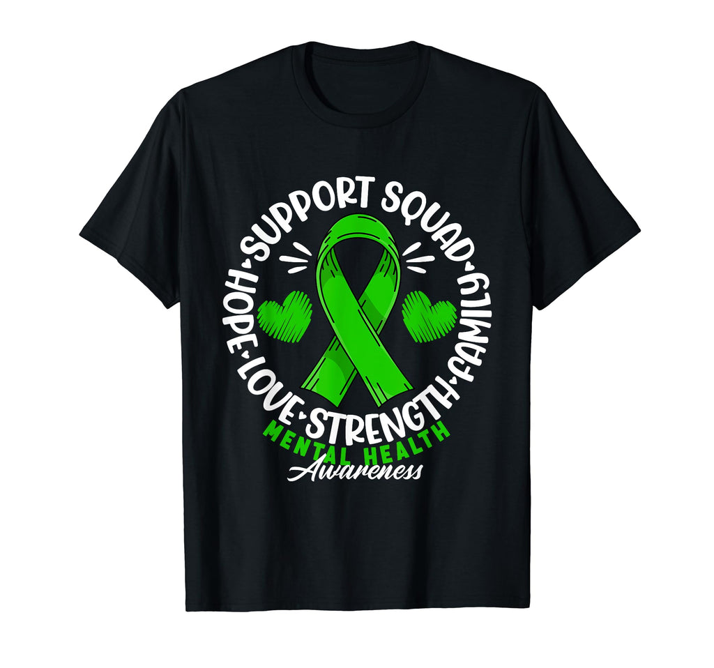Support Awareness Squad I Depression T-Shirt - Casual Everyday Wear Unisex - T-Shirt, Sweatshirt, Hoodie