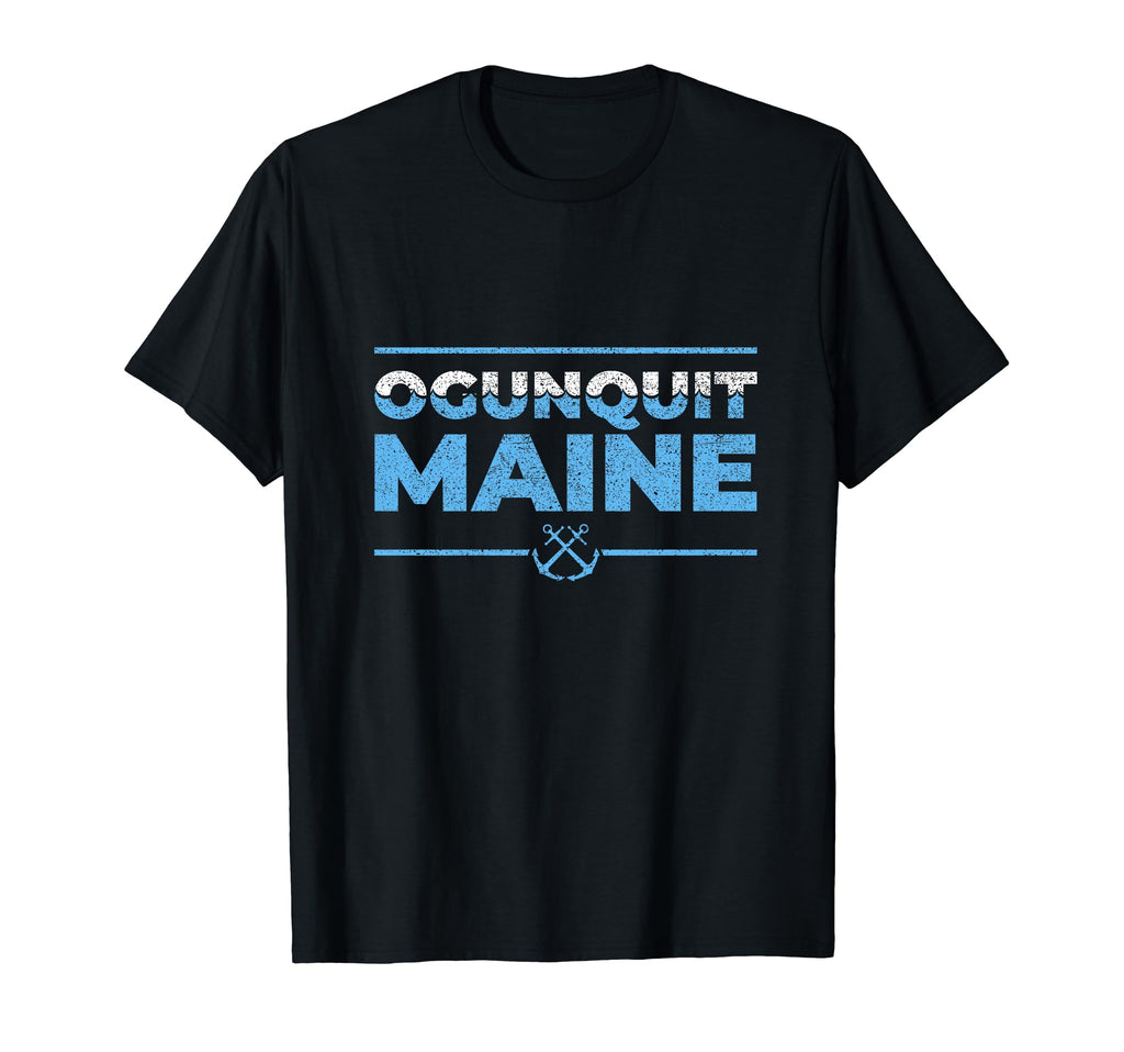 Ogunquit Maine Typography Nautical T-Shirt - Minimalist Print for Adults - T-Shirt, Sweatshirt, Hoodie