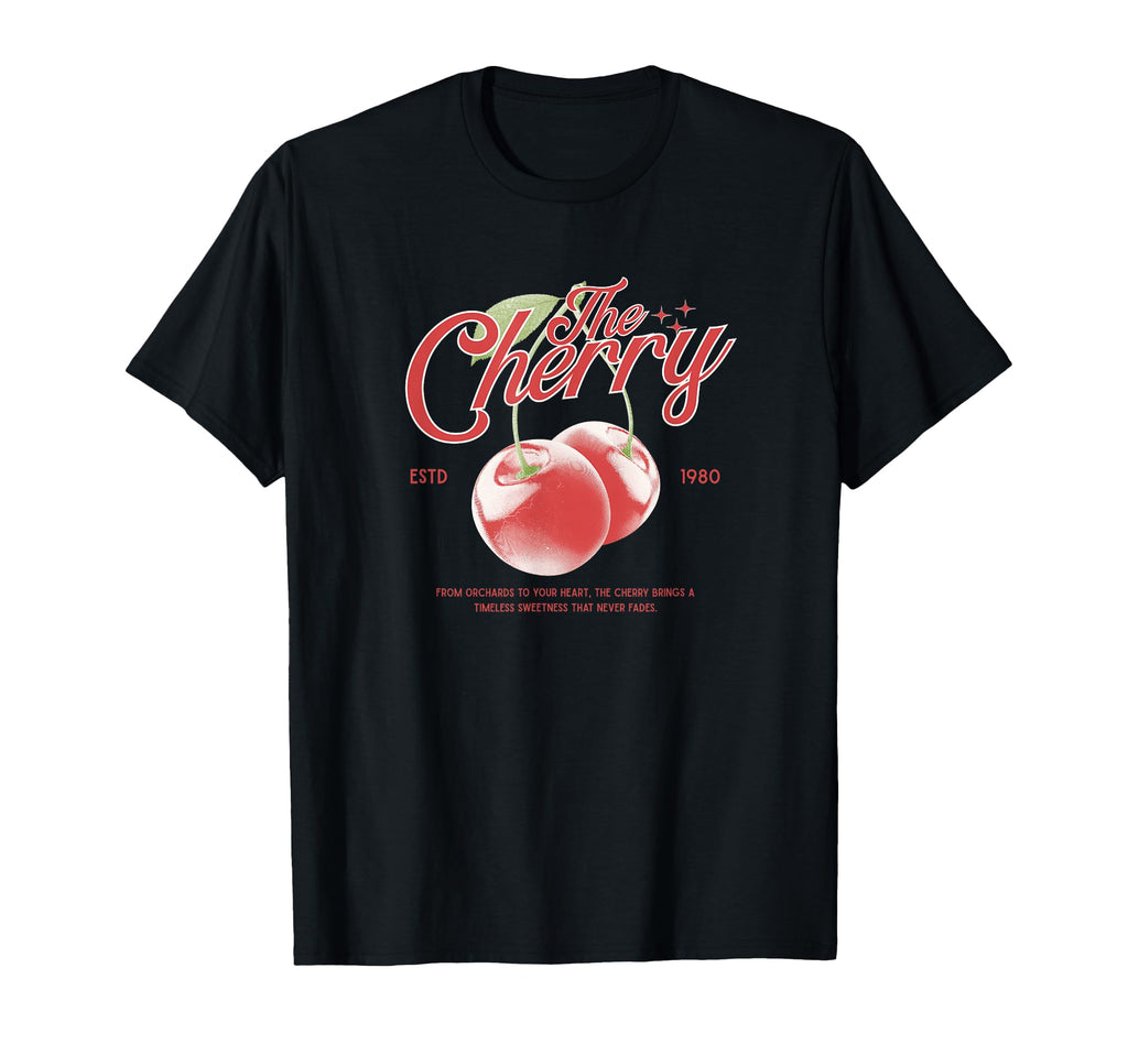 Cherry Aesthetic Sweet Fruit T-Shirt - Casual Everyday Wear Men Women - T-Shirt, Sweatshirt, Hoodie
