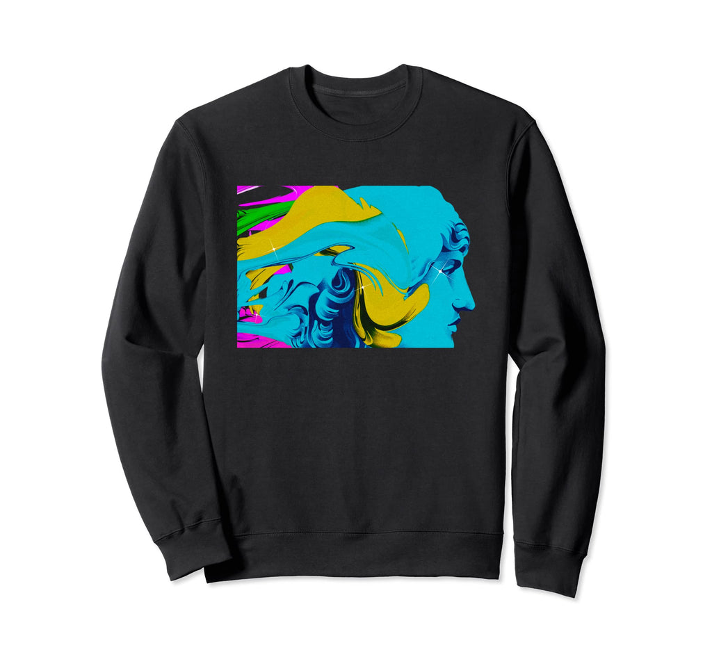 Aesthetic Vaporwave Synthwave Sweatshirt - Minimalist Print for Adults - T-Shirt, Sweatshirt, Hoodie