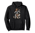 Cowboy Raccoon Cowgirl Western Country Hoodie - Unique Graphic Men Women - T-Shirt, Sweatshirt, Hoodie