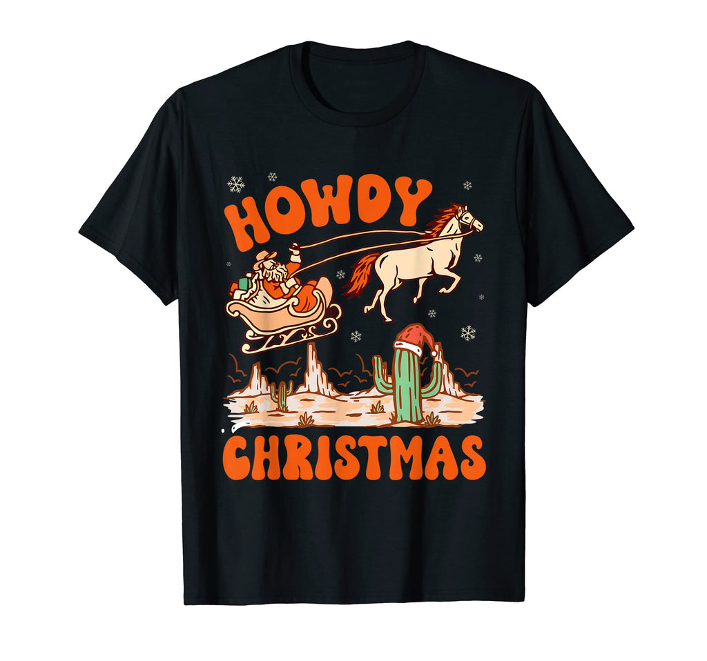 Funny Howdy Howdy Santa Western T-Shirt - Minimalist Print Unisex - T-Shirt, Sweatshirt, Hoodie