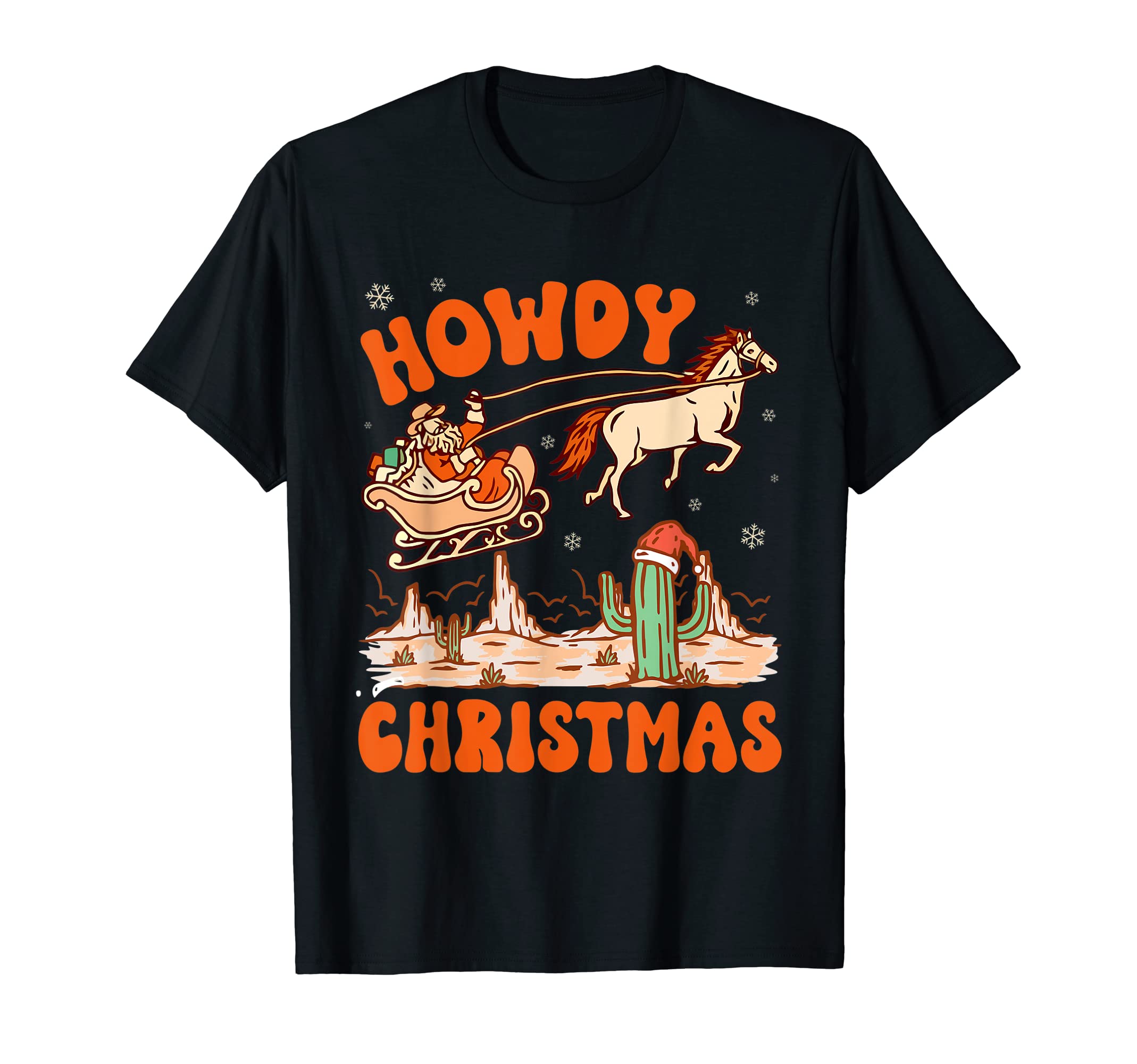 Funny Howdy Howdy Santa Western T-Shirt - Minimalist Print Unisex - T-Shirt, Sweatshirt, Hoodie