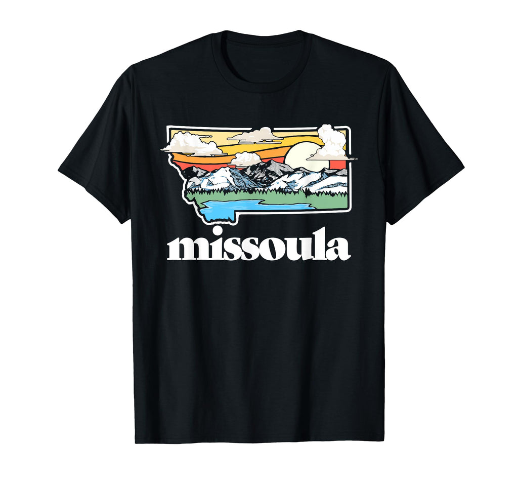 Missoula Montana Outdoors Mountains T-Shirt - Unique Graphic for Adults - T-Shirt, Sweatshirt, Hoodie