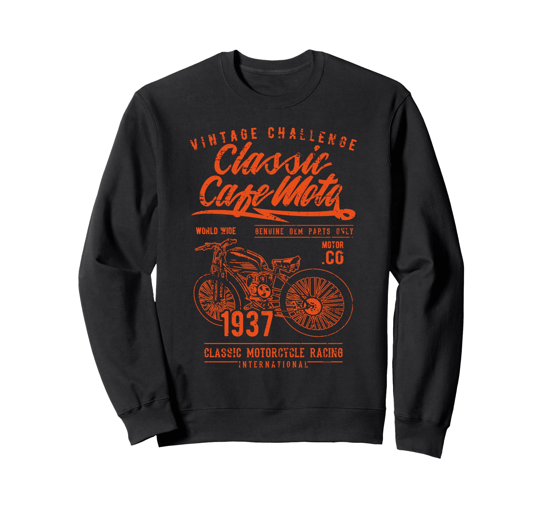Cafe Racer Motorcycle Sweatshirt - Casual Everyday Wear for Adults - T-Shirt, Sweatshirt, Hoodie